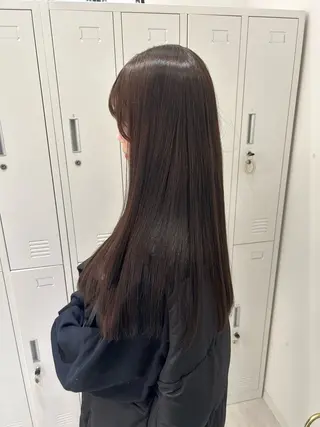 ロング ベージュカラー ヘアセットのヘアスタイル