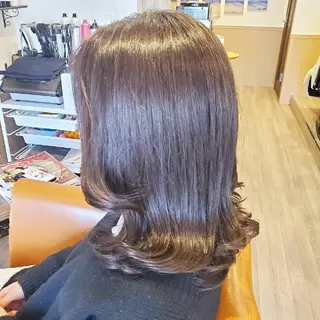 ロング パーマ カラー spa hair  ark 富井直美のヘアスタイル