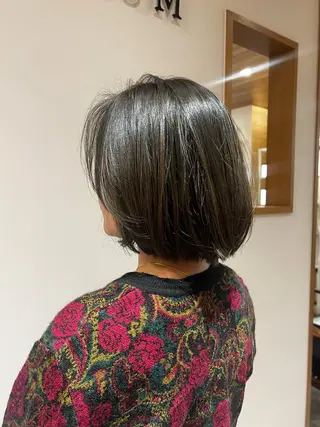 ミディアム カラー トーンアップ🦢 ユメのヘアスタイル