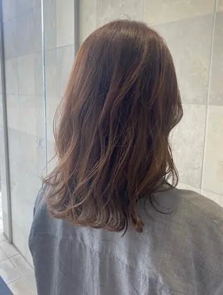 ミディアム カラー 艶髪/透明感/ 三宅晴香のヘアスタイル