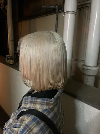 ショート カラー rin🩰ハイトーン /レディースパーマのヘアスタイル