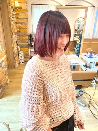 ミディアム カラー 千 田のヘアスタイル