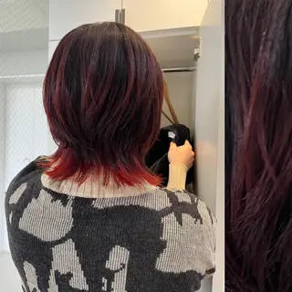 ミディアム カラー ヘアアレンジ stylist ◎RUKI.のヘアスタイル