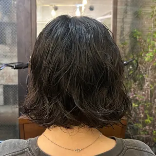 ミディアム パーマ 🌿ボブ パーマ高橋啓太🌿のヘアスタイル