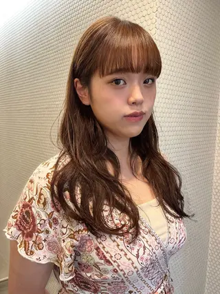 ロング レイヤー/暖色/ 髪質改善/永礼芳果のヘアスタイル