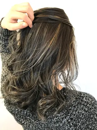 セミロング カラー 水戸内原🐜 メンズ郡司裕紀のヘアスタイル