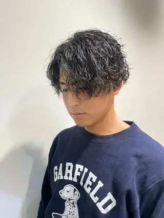 ショート パーマ メンズ 🌿透明感/レイヤー 🌿TATSUKIのヘアスタイル