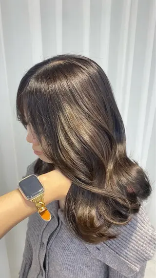 透明感カラー‎🤍 ゆかこ🐈‍⬛のヘアスタイル