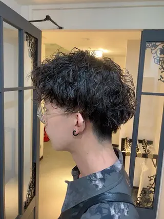 ショート パーマ メンズ メンズパーマ/心斎橋 /四ツ橋駅/しょうまのヘアスタイル