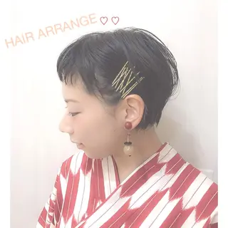 ショート ヘアアレンジ .. meiのヘアスタイル