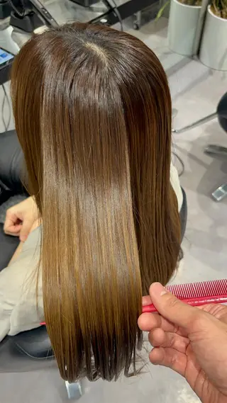 ロング カラー パーマ 🌈艶髪/髪質改善 新宿itouのヘアスタイル