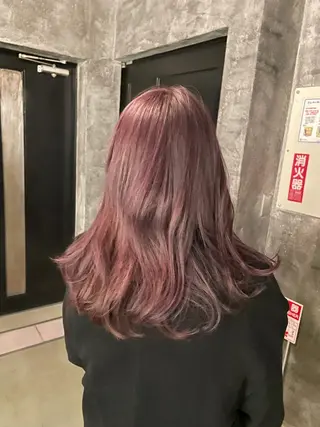 セミロング カラー 🦋透明感カラー /ケアブリーチ🦋のヘアスタイル