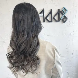 ロング カラー パーマ ヘアアレンジ Add9 柳田健登のヘアスタイル