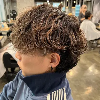 ショート カラー パーマ ヘアアレンジ メンズ キッズ 🔷横浜1のパーマ 職人🔷将太郎のヘアスタイル