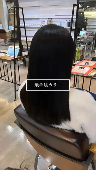 ロング メンズバレイヤージュ 斉藤春のヘアスタイル