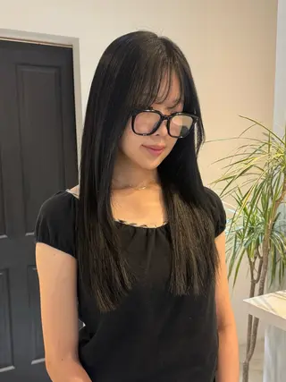 ロング カラー 華奈/オリーブ/ ベージュ/抜け感🥣のヘアスタイル