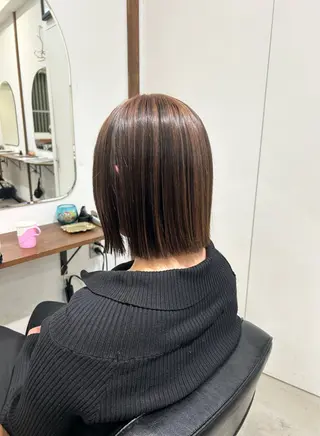 ミディアム カラー 透明感カラー🪽 mioのヘアスタイル