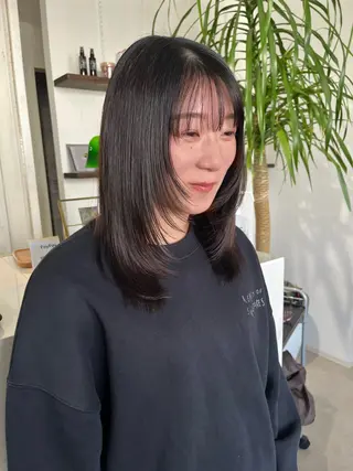 ミディアム pigment 【ピグメント】所属・まどか/荒井/ 外国人風🥑のヘアスタイル