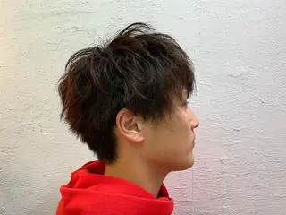 ミディアム メンズ 美髪改善・ブリーチ tadasuke⭐️のヘアスタイル