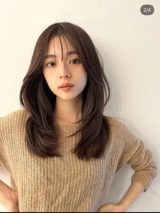 セミロング 西谷 勇志のヘアスタイル
