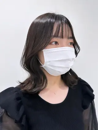 ミディアム 韓国ヘア 🇰🇷 RUKA 🩵🤍のヘアスタイル