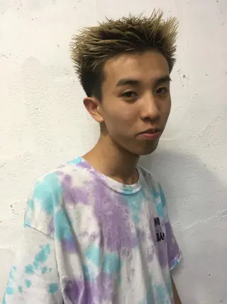 ショート カラー メンズ BRIST kitaのヘアスタイル