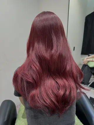 ミディアム カラー 韓国レイヤー➰北田 陸斗➰コテ巻きパーマのヘアスタイル