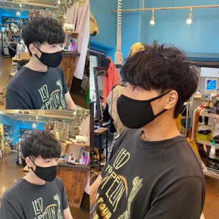 ショート メンズ ブルーヘブン TAKESHIのヘアスタイル