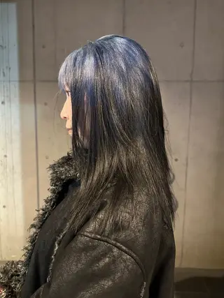 ロング カラー 《ウルフ/レイヤー/ 似合わせ》山本祐輔のヘアスタイル