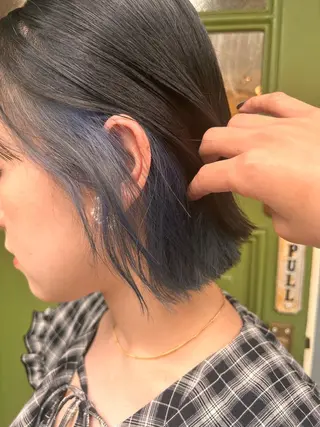 ショート カラー 清水千優/パーマ/透 明感カラー/メンズのヘアスタイル