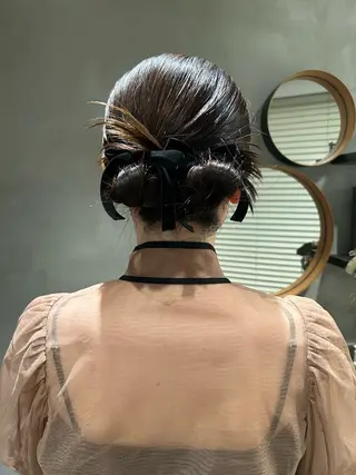 セミロング ヘアアレンジ デザイン/アレンジ ❤︎イシイレイのヘアスタイル