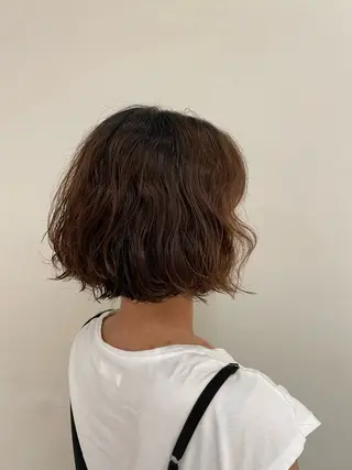 ショート パーマ ヘッドスパ/カラー 葉月のヘアスタイル