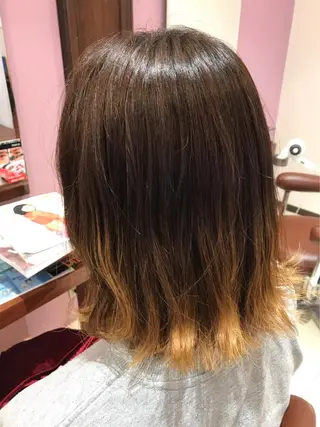 ミディアム カラー 大阪長居🌱野見山 卓也のヘアスタイル