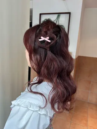 ロング 中野 結華のヘアスタイル