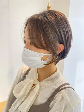 ショート カラー 安永 涼のヘアスタイル