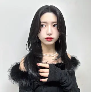 ロング 🦋韓国風カラー🦋 こうせい原宿のヘアスタイル