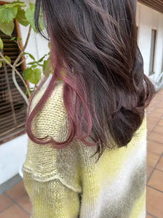ロング カラー 道添 怜奈のヘアスタイル