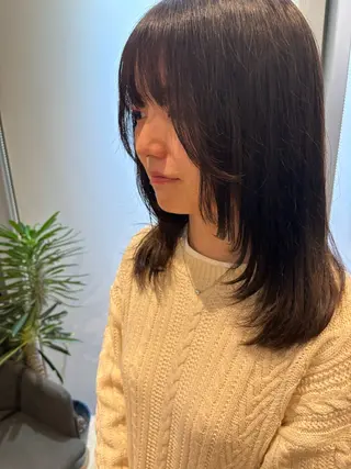 ミディアム 切りっぱなしボブ/ ショート/カエ🌛のヘアスタイル