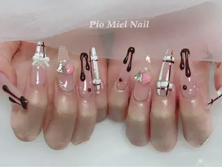 ネイル HANA 長さだしのネイルデザイン