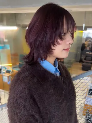 ミディアム 🎀暖色カラー🎀 おかだみほのヘアスタイル