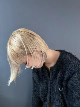 ショート カラー ハイトーン/デザイン /ひさやのヘアスタイル