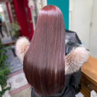 ロング カラー 🎀ときの/髪質改善 透けｯ暖色カラー🪞のヘアスタイル