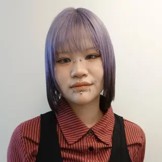 ミディアム カラー ハイトーン/パーマ/ メンズ / 櫻本🌐のヘアスタイル