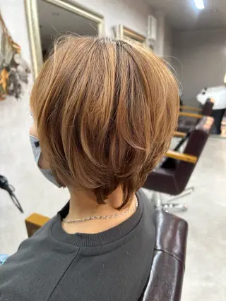 ショート カラー Lien 深井店のヘアスタイル