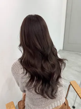 ロング カラー ヘアアレンジ ブリーチなしカラー /ベージュ/安形翔のヘアスタイル