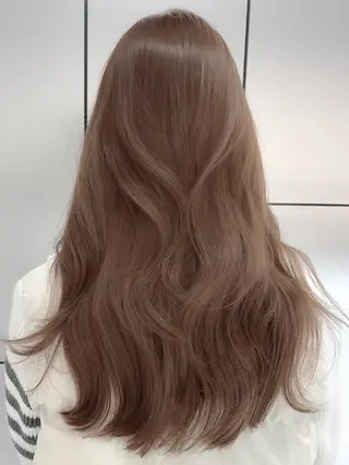 ロング カラー ヘアアレンジ 縮毛矯正🤍 盛れるボブ/ひかりのヘアスタイル