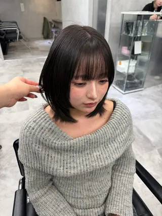 ロング ハイトーン/渋谷 韓国風/Narukaのヘアスタイル