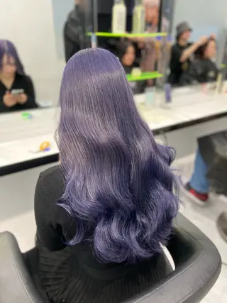 ロング カラー ヘアアレンジ レイヤー×透明感カラ ーHAYATOのヘアスタイル