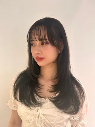 ロング カラー HAZEL博多所属・ひかり HAZELのヘアスタイル
