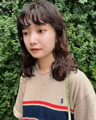 ミディアム ショート/ボブ✂︎ ゆるパーマKANOのヘアスタイル